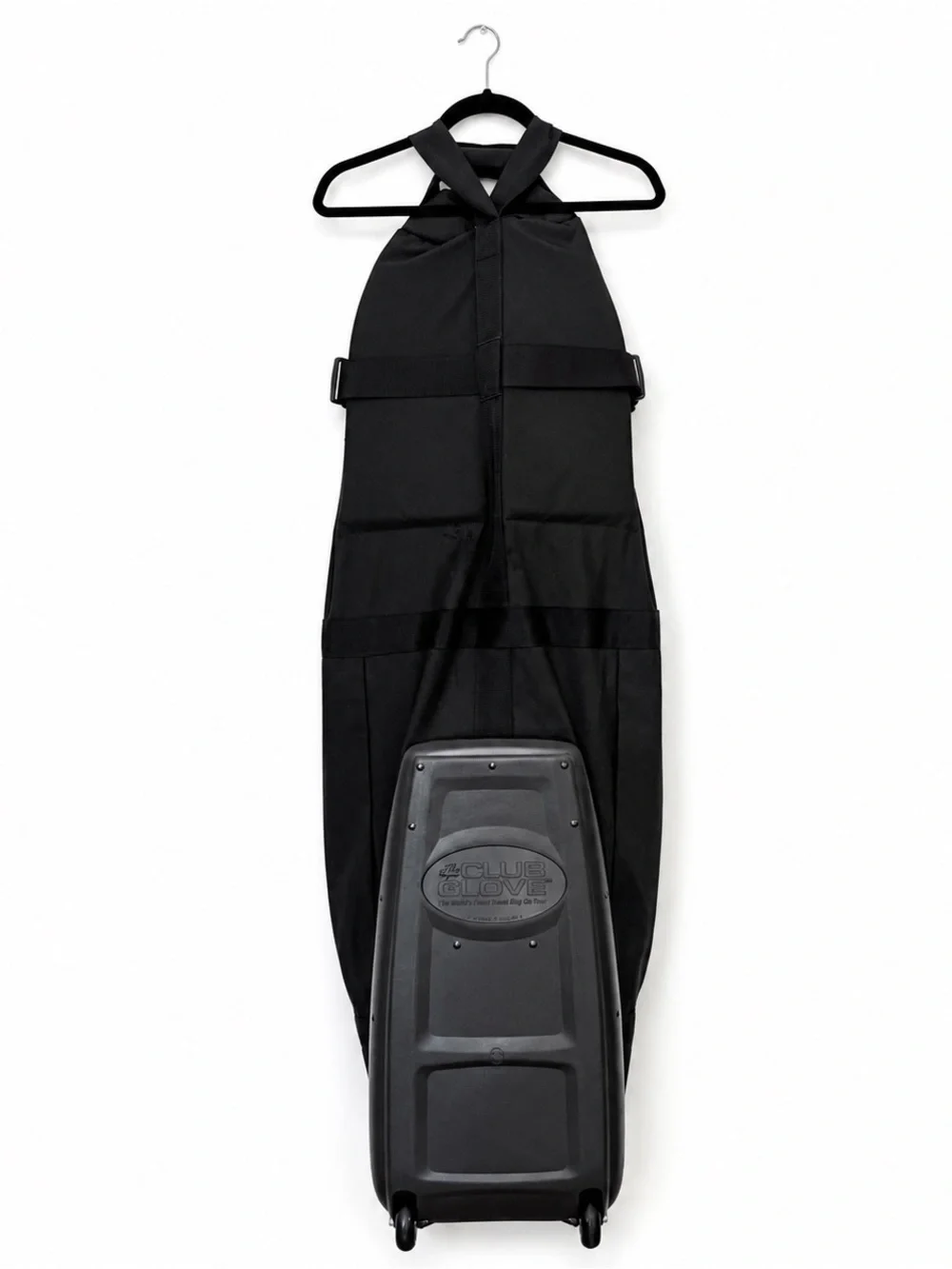 Club Glove Burst Proof w/ Wheels ll Golf Travel Bag USA Made Black Cordura EUC